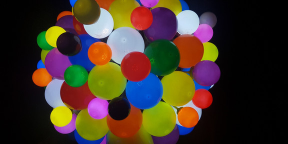 Viele bunte Ballons