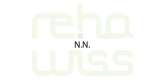 Logo der Fakultät Rehabiliatationswissenschaften, daneben der Text "N.N." (für noch niemand)