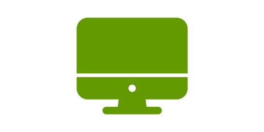 Piktogramm eines Desktop-Computers