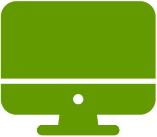 Piktogramm eines Desktop-Computers