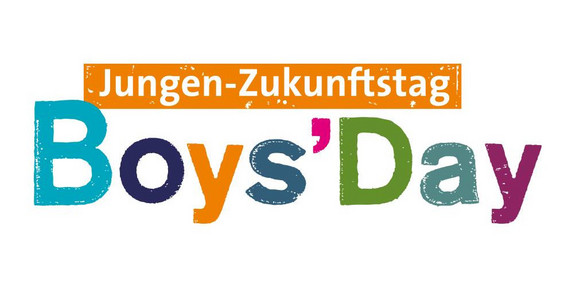Bildmarke des Boy's Day mit der Überschrift Jungen-Zukunftstag