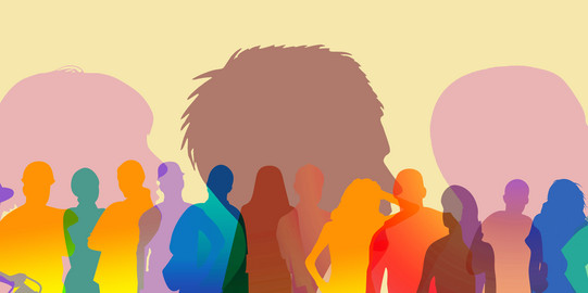 Bunte Skizzen von Menschen