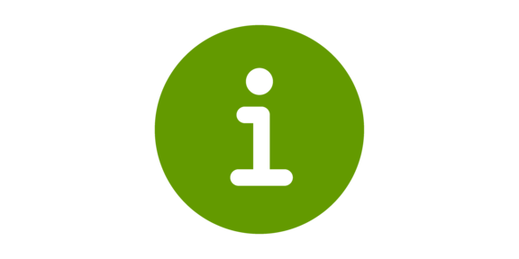 Informations Icon grünes Informations Icon