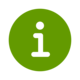 Informations Icon grünes Informations Icon